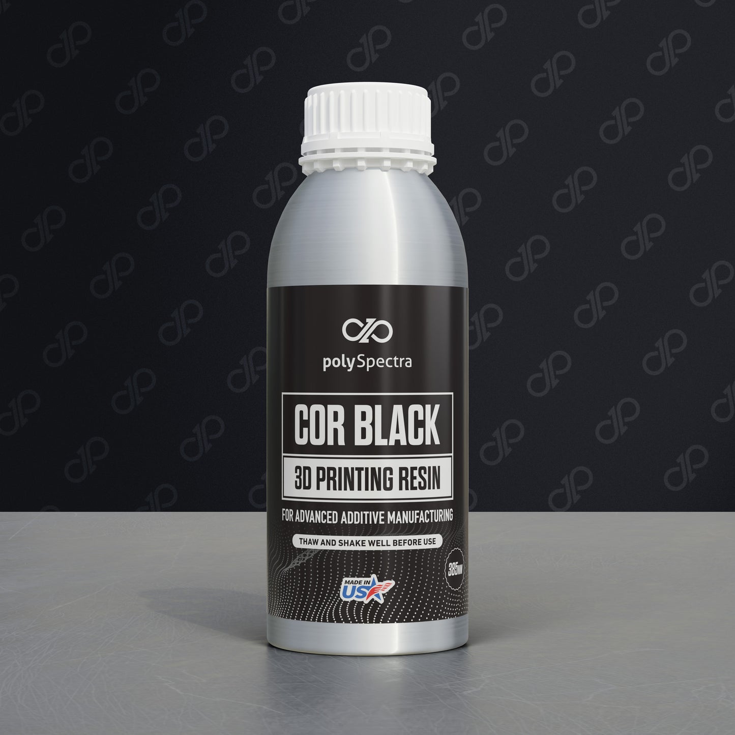 COR Black Photopolymer Resin for 385nm DLP 3D Printers