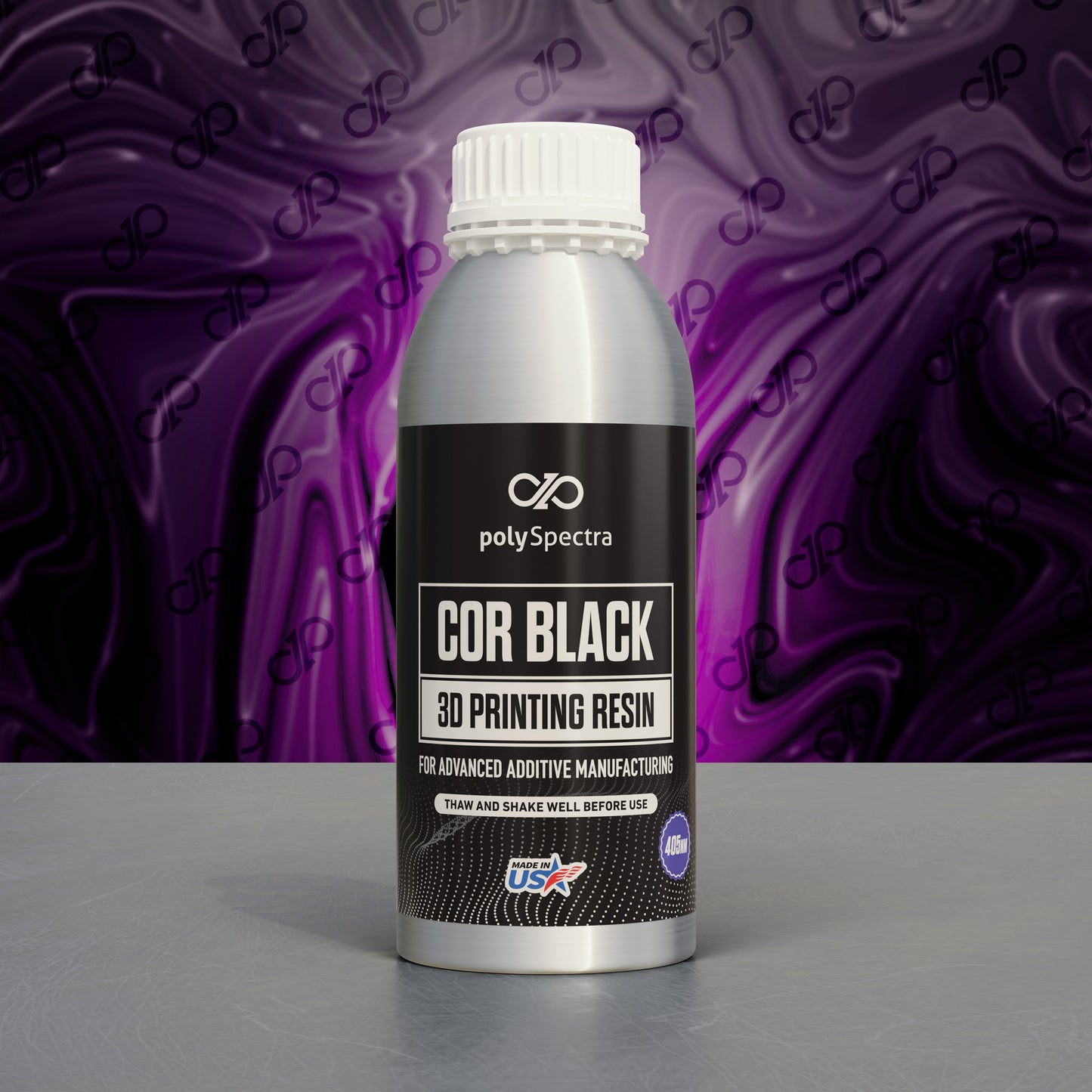 COR Black Photopolymer Resin for 405nm DLP & LCD 3D Printers