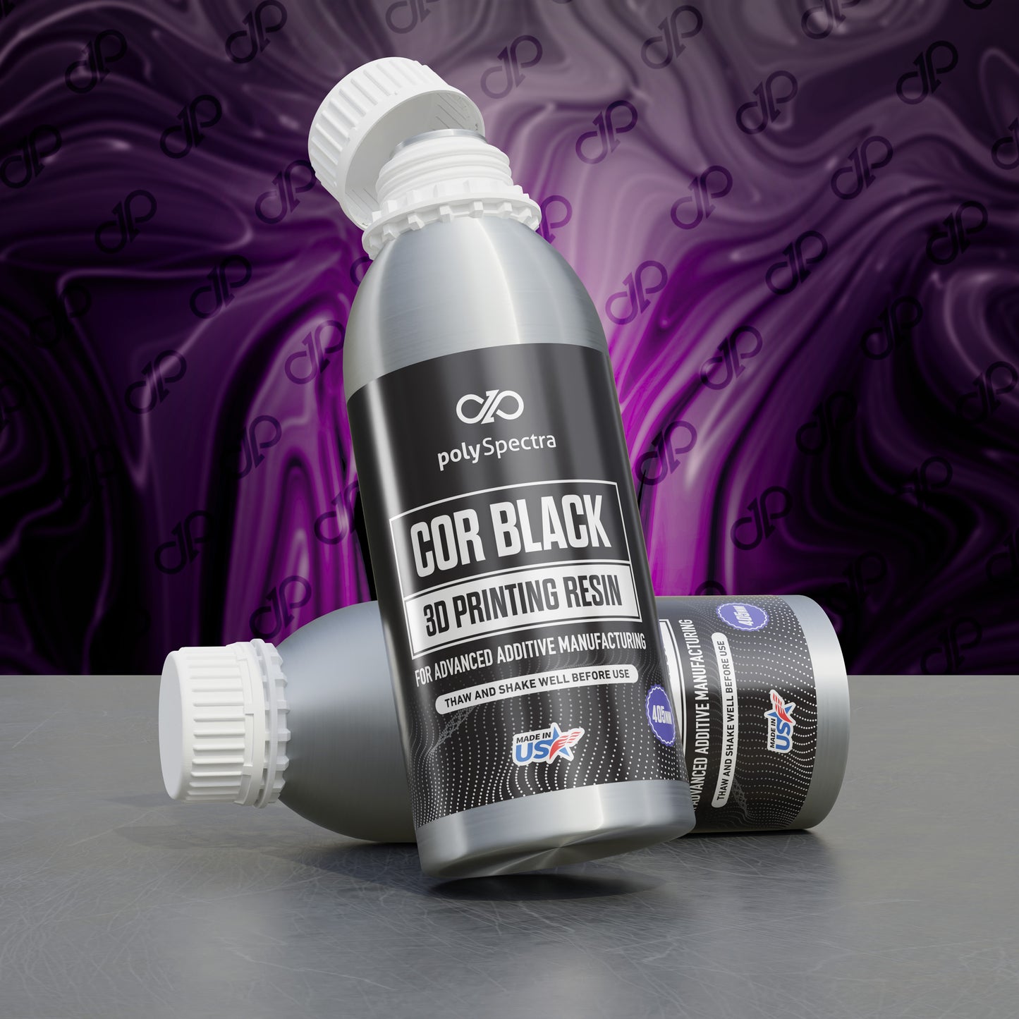 COR Black Photopolymer Resin for 405nm DLP & LCD 3D Printers